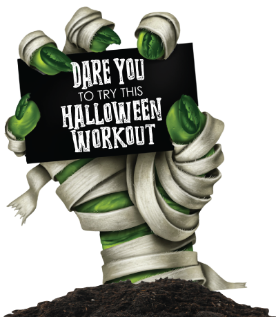 Dare you to try this halloween workout hand