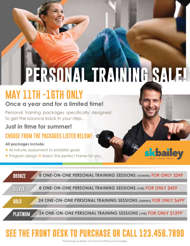 Personal Training: Miscellaneous Marketing: Flyers Archives - SKBailey  Marketing & Design
